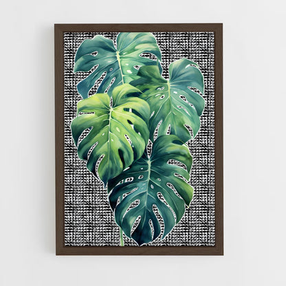 ap-monstera-2 cadre Bois foncé