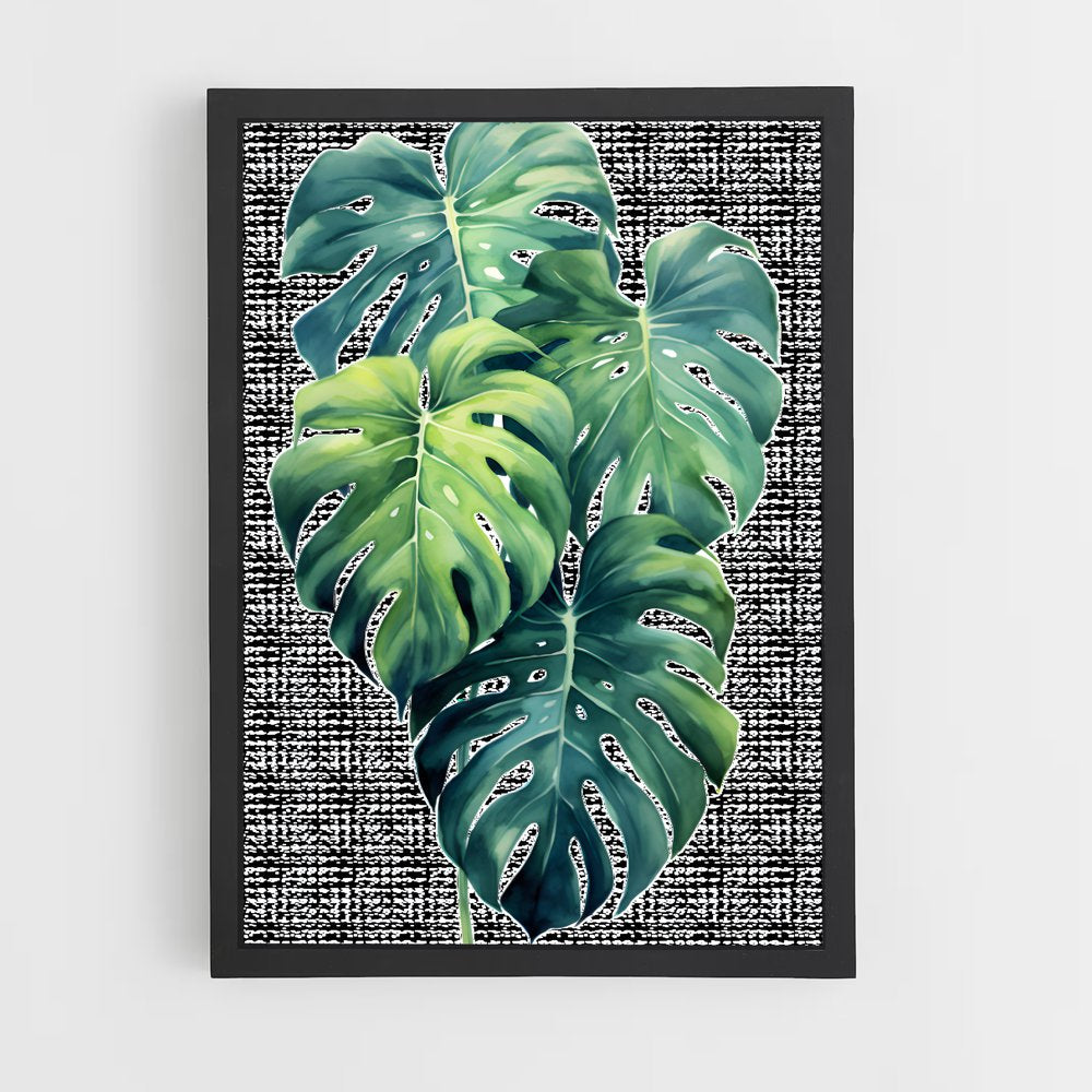 ap-monstera-2 cadre Noir