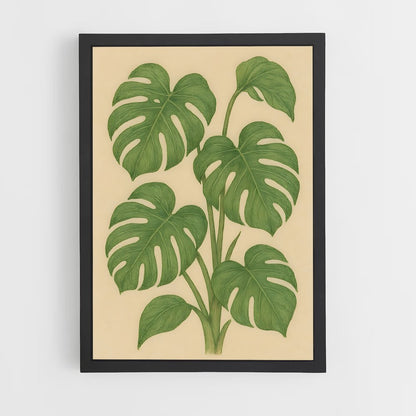 ap-monstera-4 cadre Noir