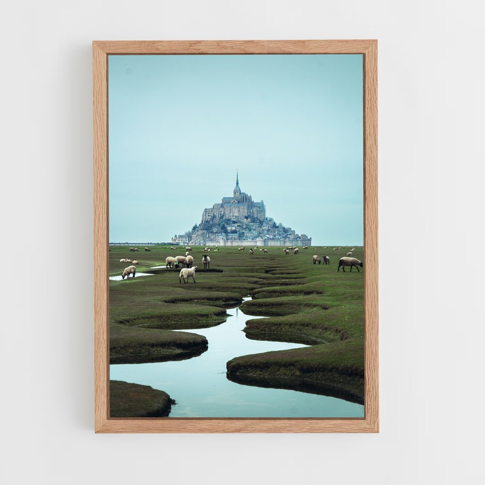 ap-mont saint michel-1 cadre Bois clair