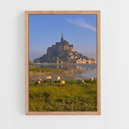 ap-mont saint michel-3 cadre Bois clair