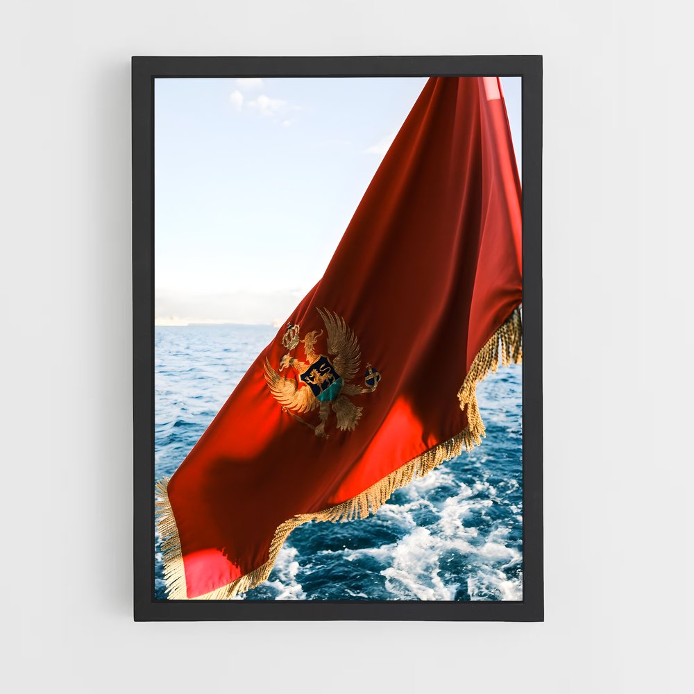 ap-montenegro flag-1 cadre Noir