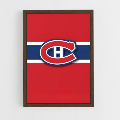 ap-montreal canadiens-5 cadre Bois foncé