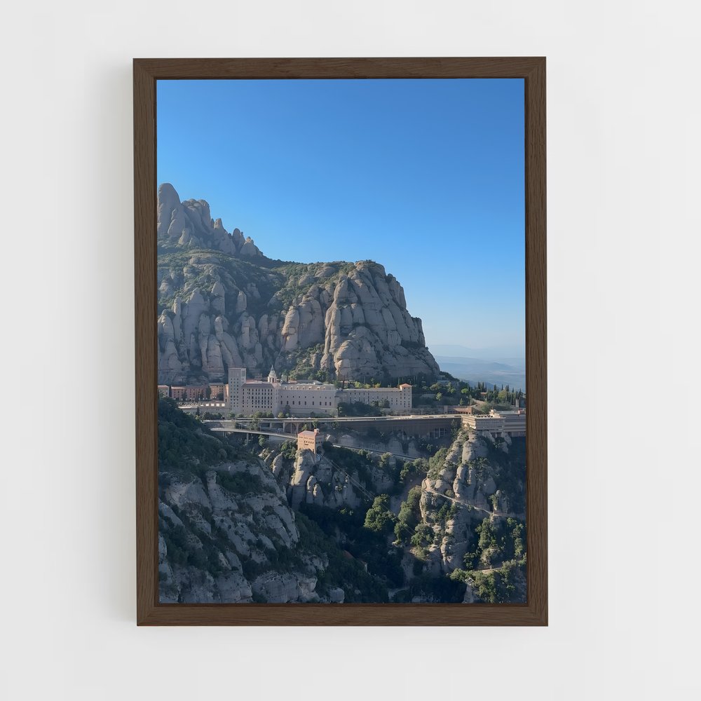 ap-montserrat monastery-1 cadre Bois foncé