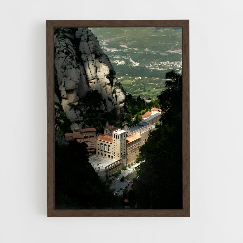 ap-montserrat monastery-4 cadre Bois foncé