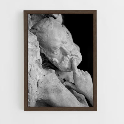 ap-monument to victor hugo rodin-5 cadre Bois foncé