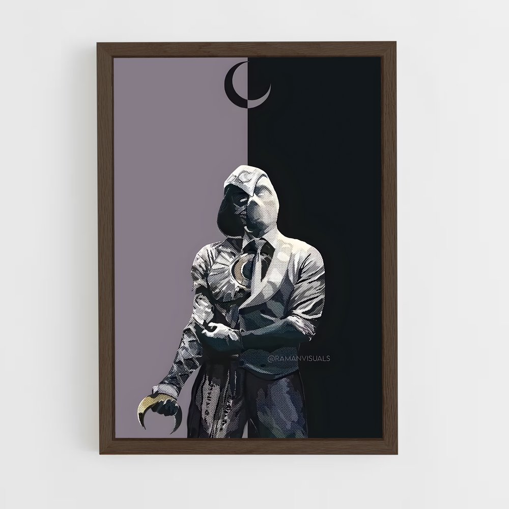 ap-moon knight-7 cadre Bois foncé