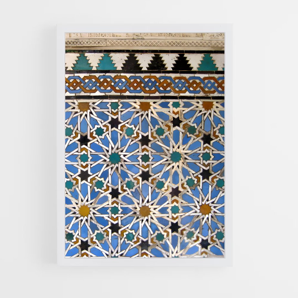 ap-moorish patterns-1 cadre Blanc