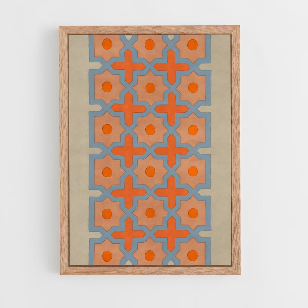 ap-moorish patterns-2 cadre Bois clair