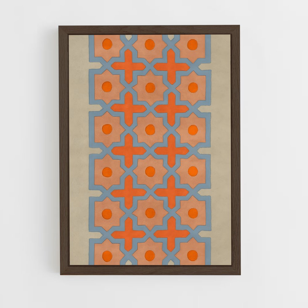 ap-moorish patterns-2 cadre Bois foncé