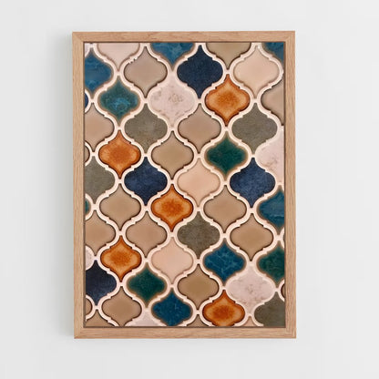 ap-moorish patterns-3 cadre Bois clair