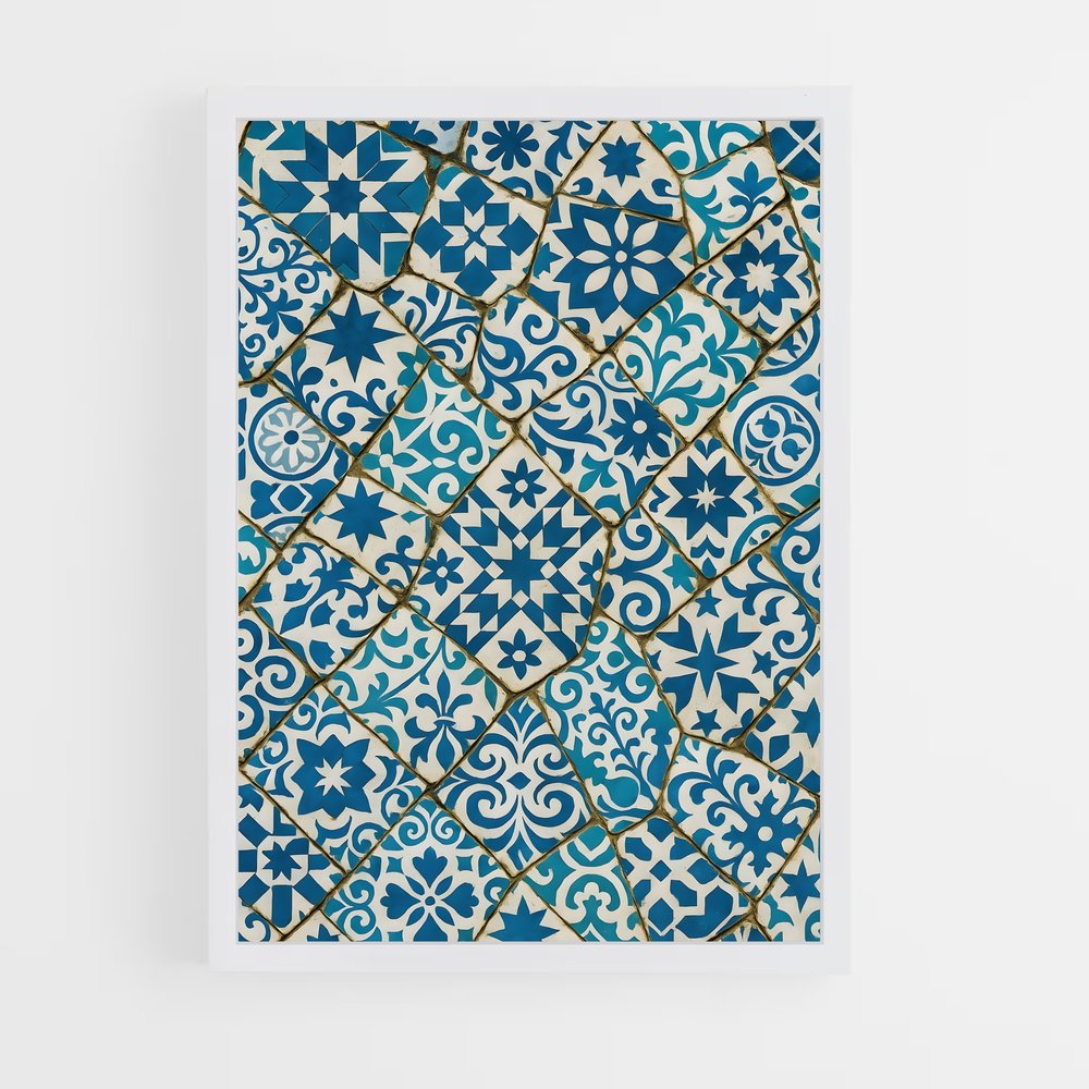 ap-moorish patterns-4 cadre Blanc