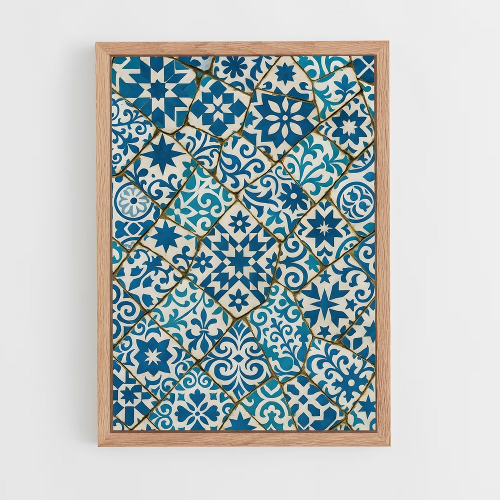 ap-moorish patterns-4 cadre Bois clair