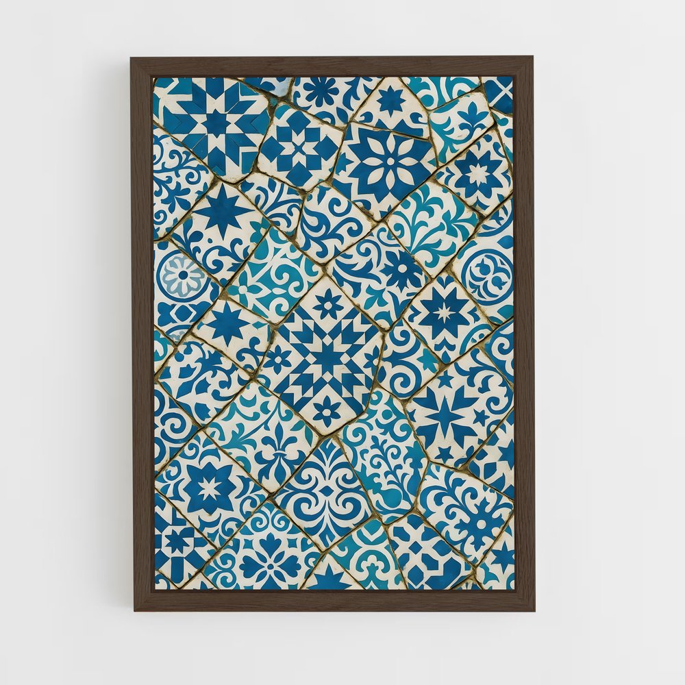 ap-moorish patterns-4 cadre Bois foncé