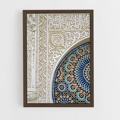 ap-moorish patterns-5 cadre Bois foncé