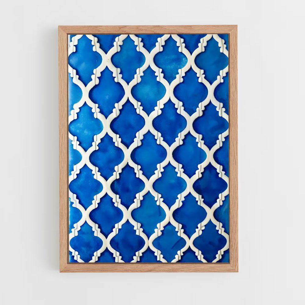 ap-moorish patterns-6 cadre Bois clair