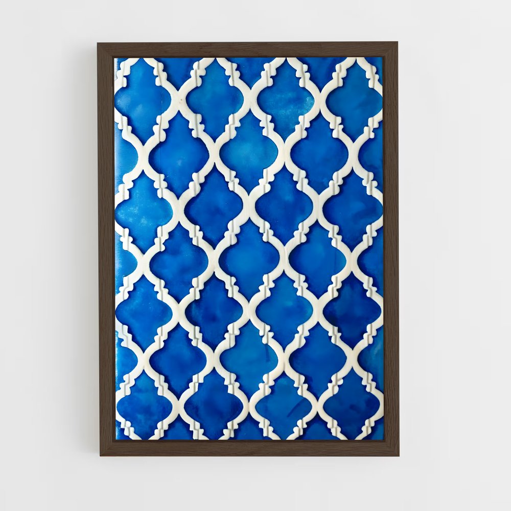 ap-moorish patterns-6 cadre Bois foncé