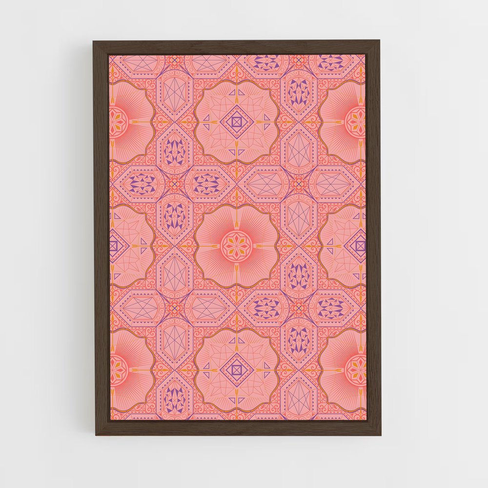 ap-moorish patterns-8 cadre Bois foncé