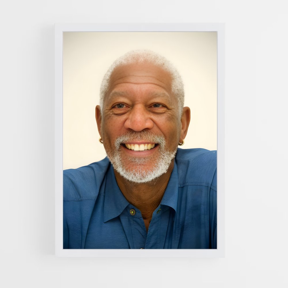 ap-morgan freeman-10 cadre Blanc