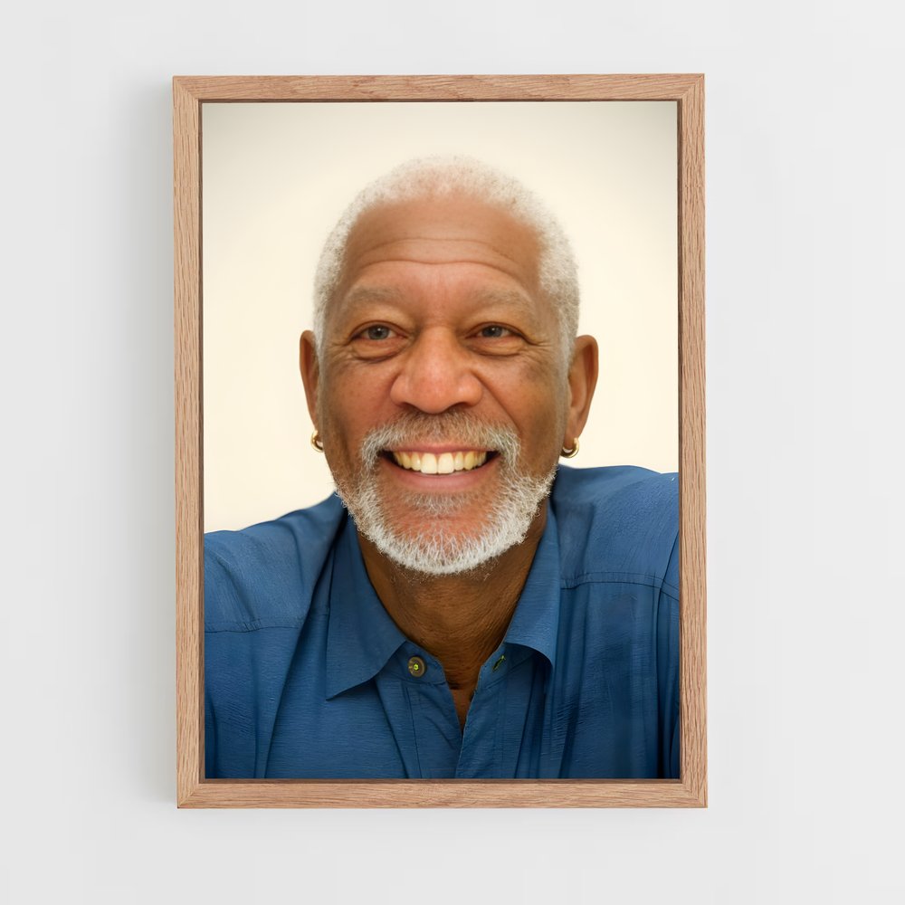 ap-morgan freeman-10 cadre Bois clair