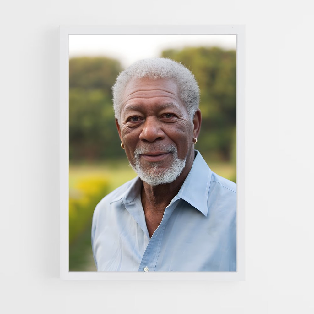 ap-morgan freeman-4 cadre Blanc