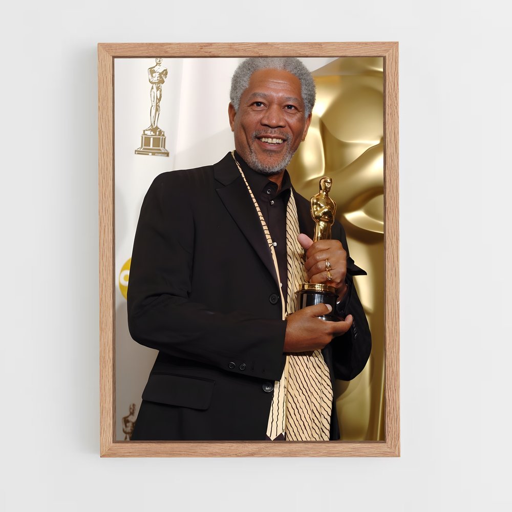 ap-morgan freeman-5 cadre Bois clair