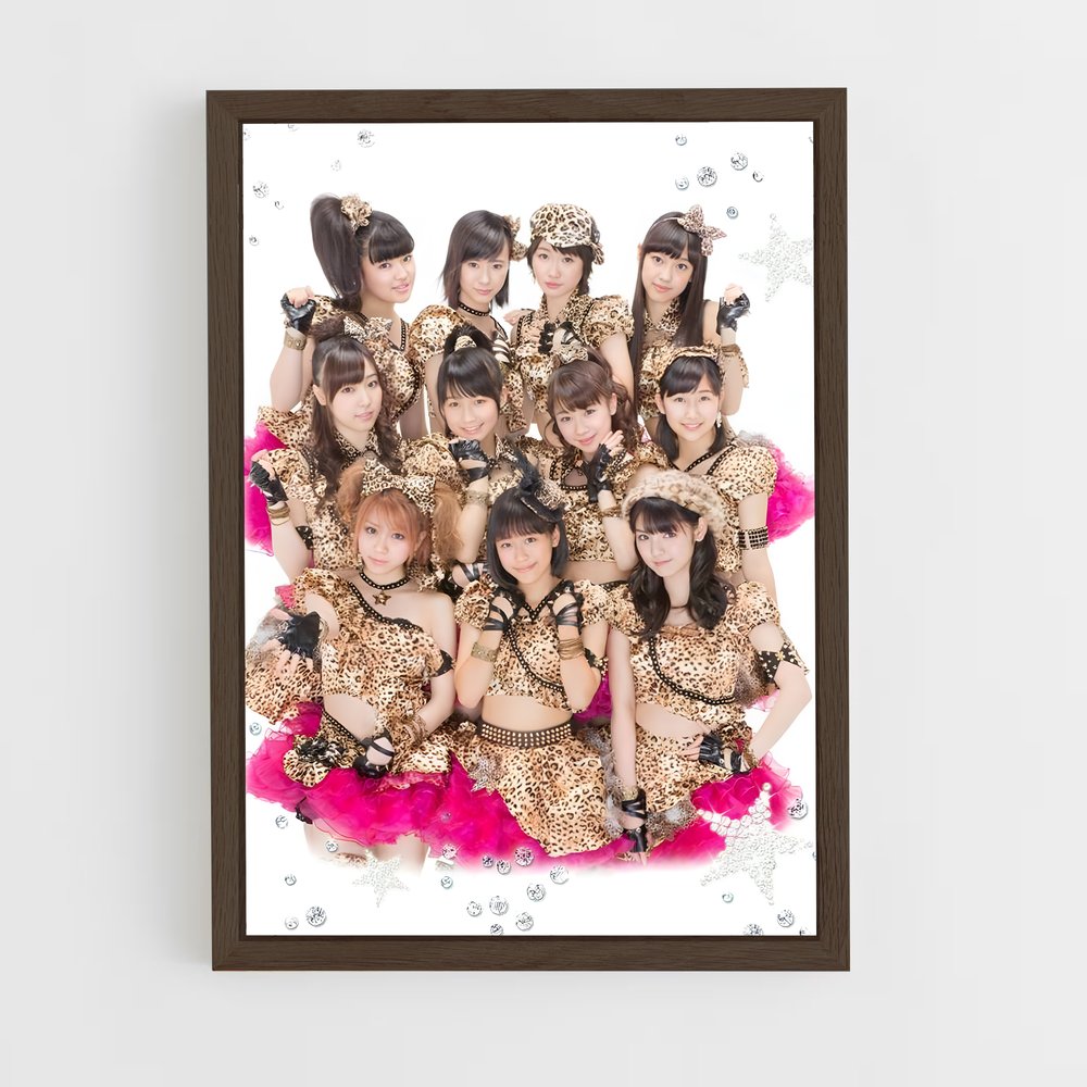 ap-morning musume-1 cadre Bois foncé