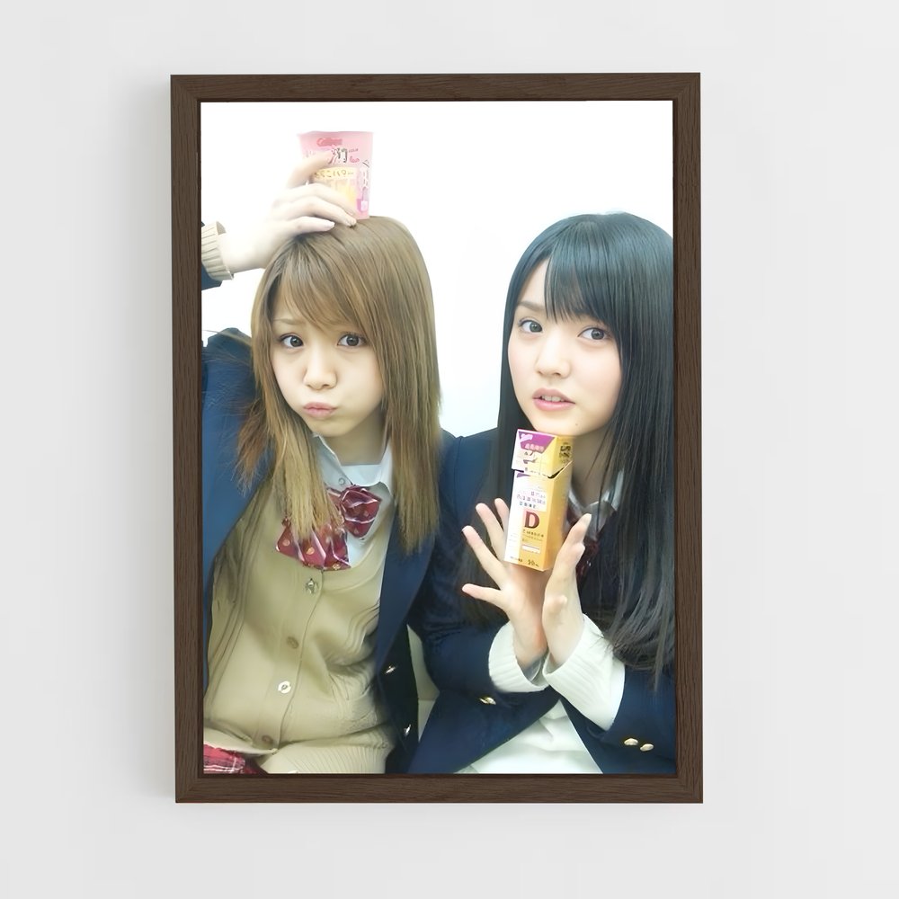 ap-morning musume-2 cadre Bois foncé