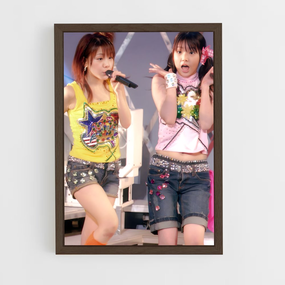 ap-morning musume-4 cadre Bois foncé