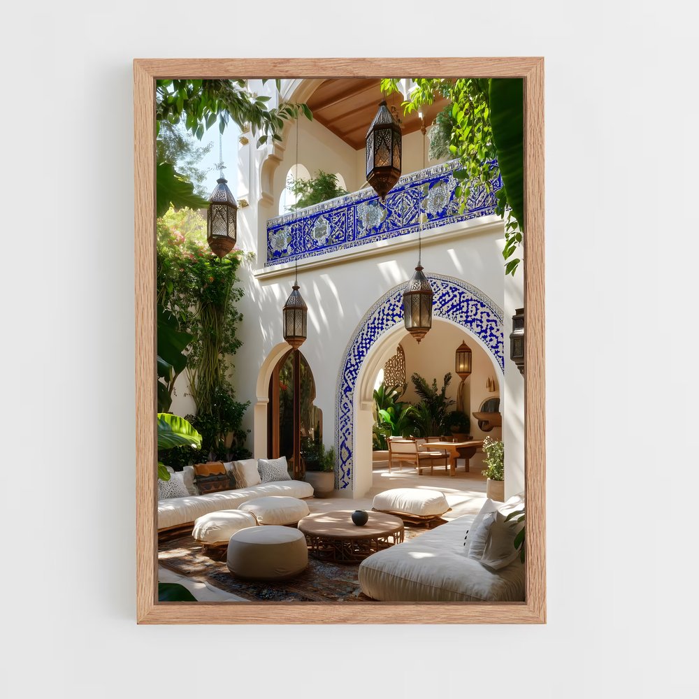 ap-moroccan-14 cadre Bois clair