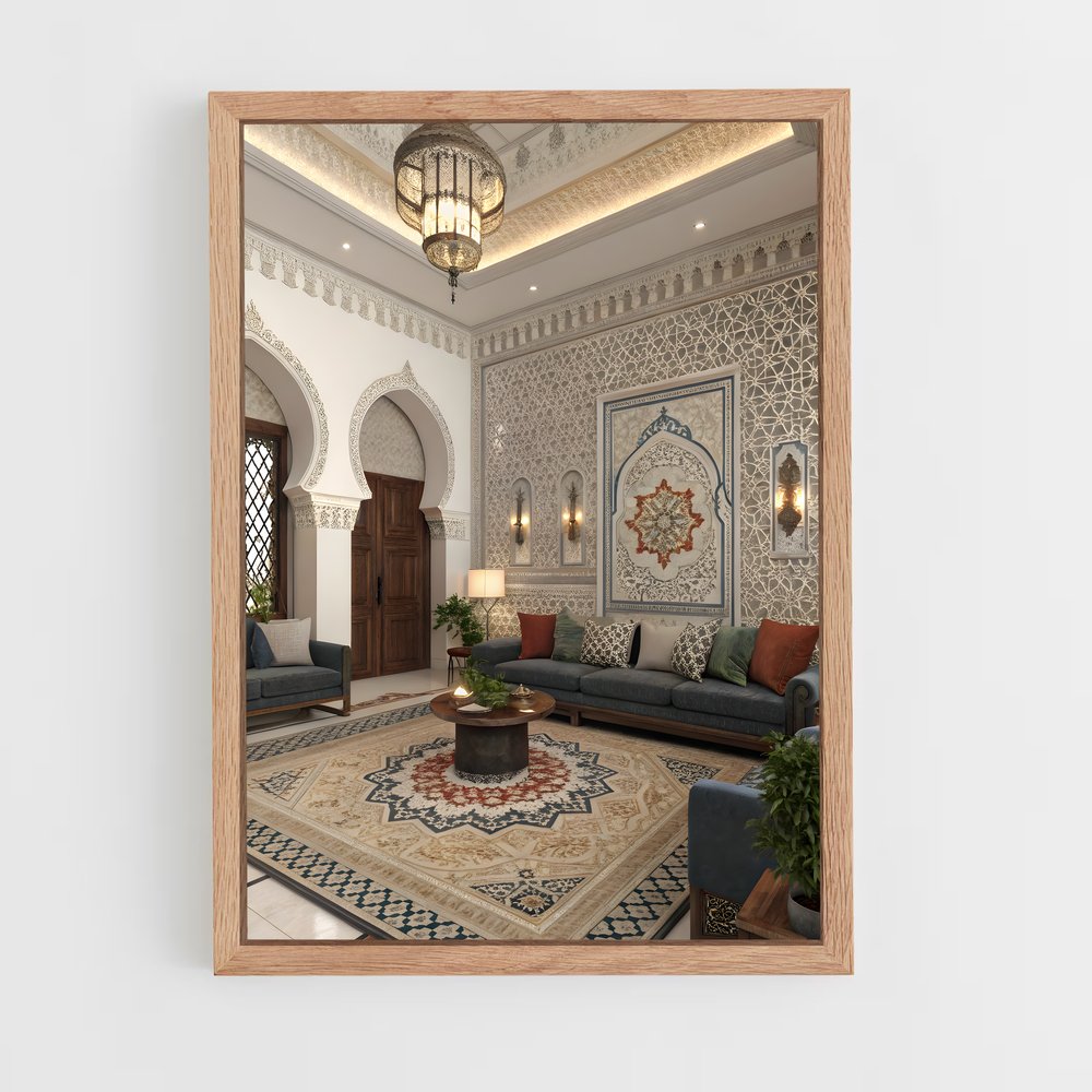 ap-moroccan-17 cadre Bois clair