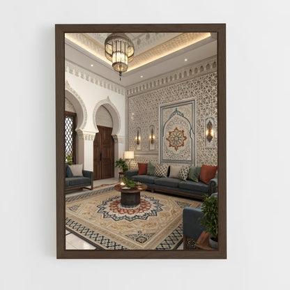 ap-moroccan-17 cadre Bois foncé