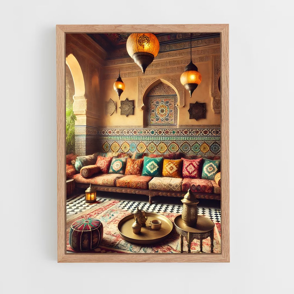 ap-moroccan-3 cadre Bois clair