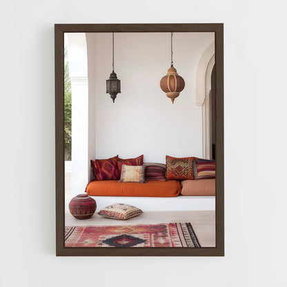ap-moroccan-5 cadre Bois foncé