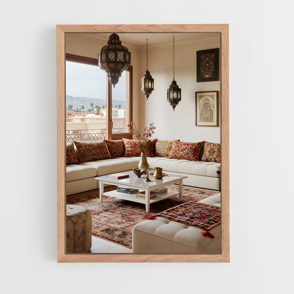 ap-moroccan-6 cadre Bois clair