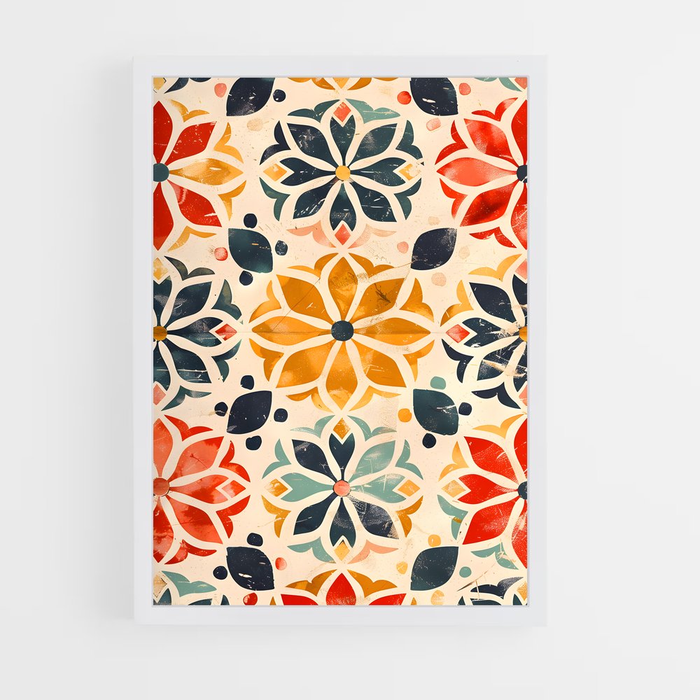 ap-moroccan patterns-1 cadre Blanc