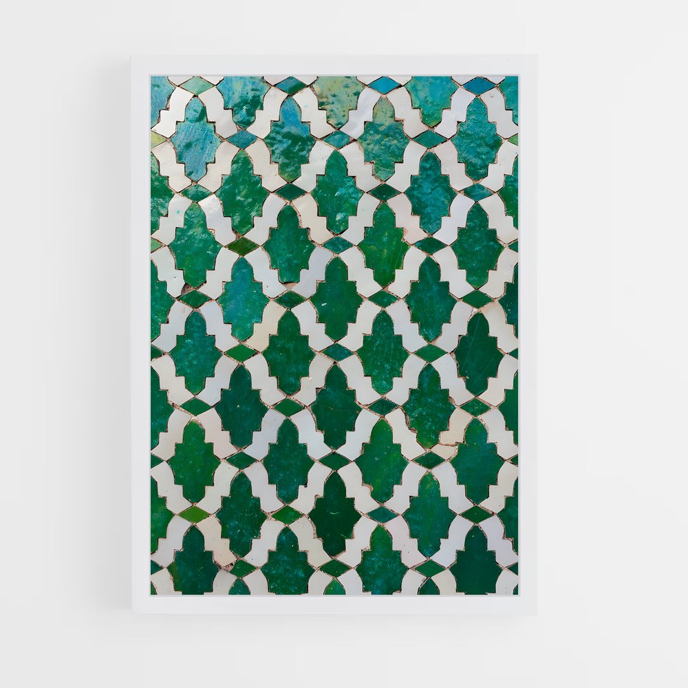 ap-moroccan patterns-2 cadre Blanc
