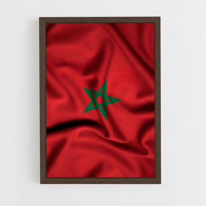 ap-morocco flag-3 cadre Bois foncé