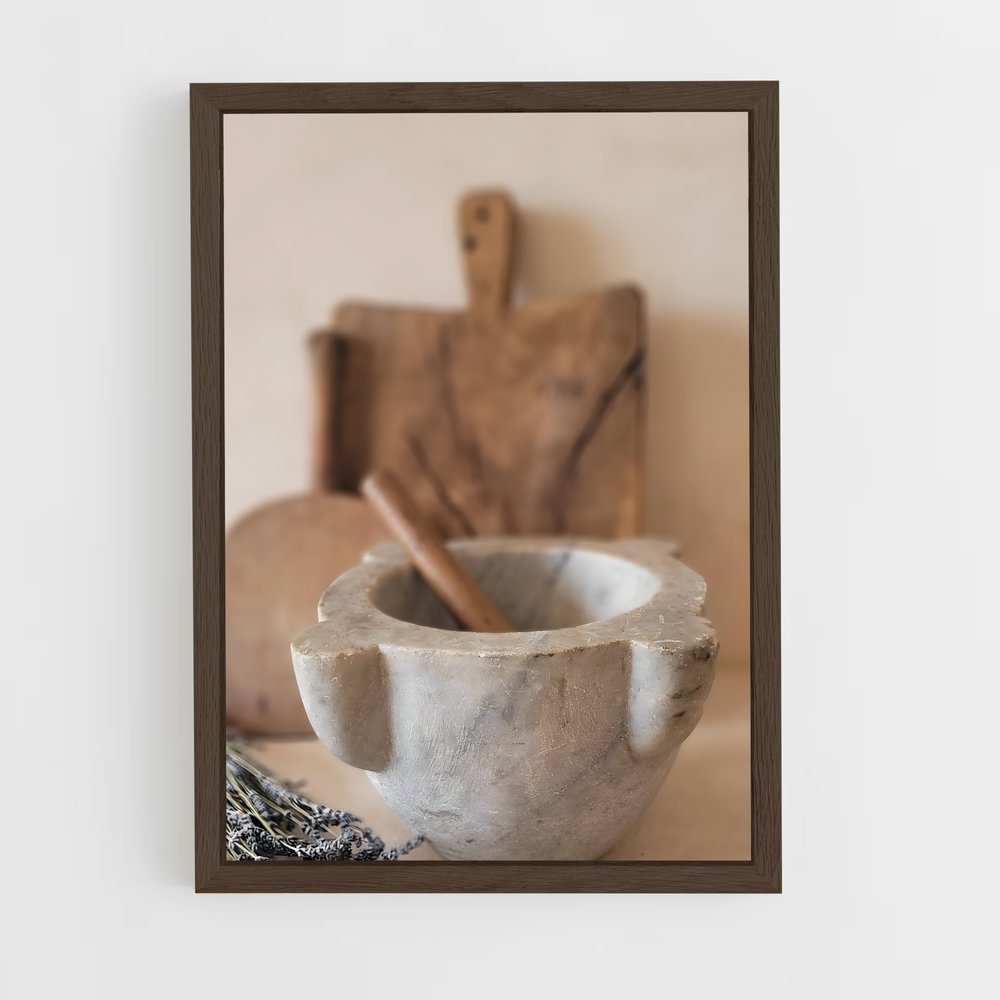 ap-mortar and pestle-2 cadre Bois foncé