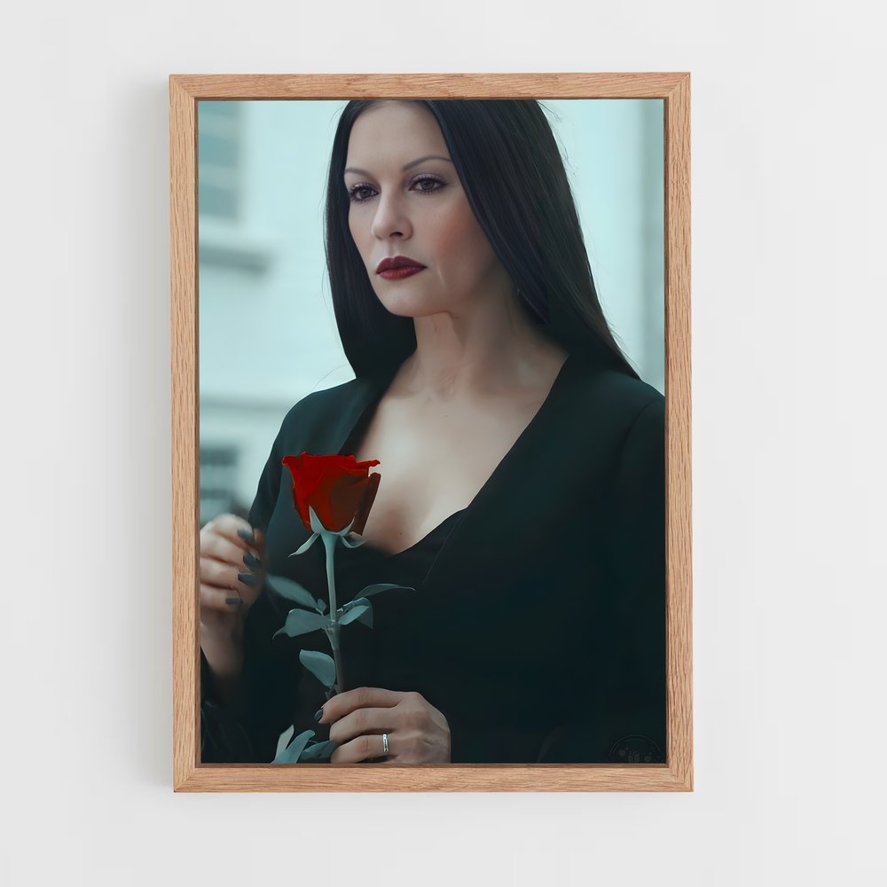 ap-morticia addams-2 cadre Bois clair