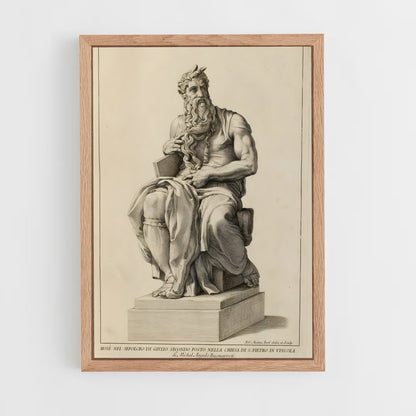 ap-moses michelangelo-9 cadre Bois clair