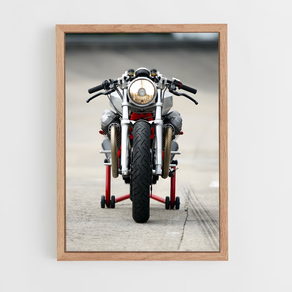 ap-moto guzzi-10 cadre Bois clair
