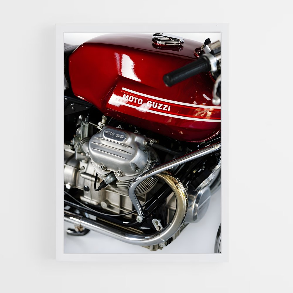 ap-moto guzzi-9 cadre Blanc