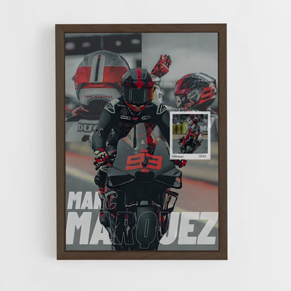 ap-motogp-2 cadre Bois foncé