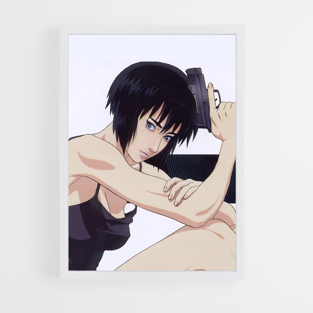 ap-motoko kusanagi-1 cadre Blanc