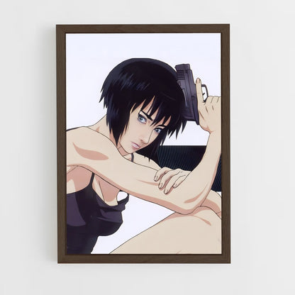 ap-motoko kusanagi-1 cadre Bois foncé
