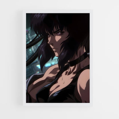 ap-motoko kusanagi-10 cadre Blanc