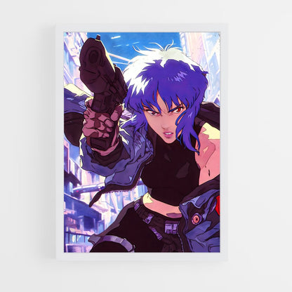 ap-motoko kusanagi-11 cadre Blanc