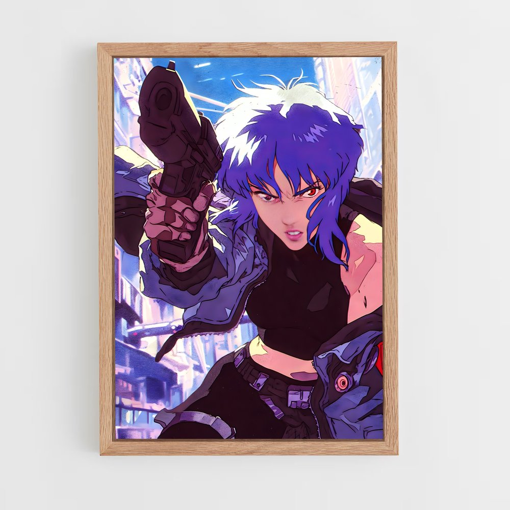 ap-motoko kusanagi-11 cadre Bois clair