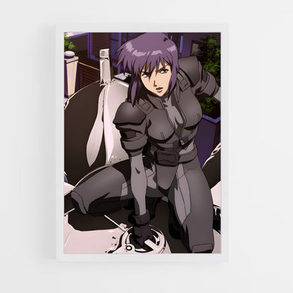 ap-motoko kusanagi-12 cadre Blanc